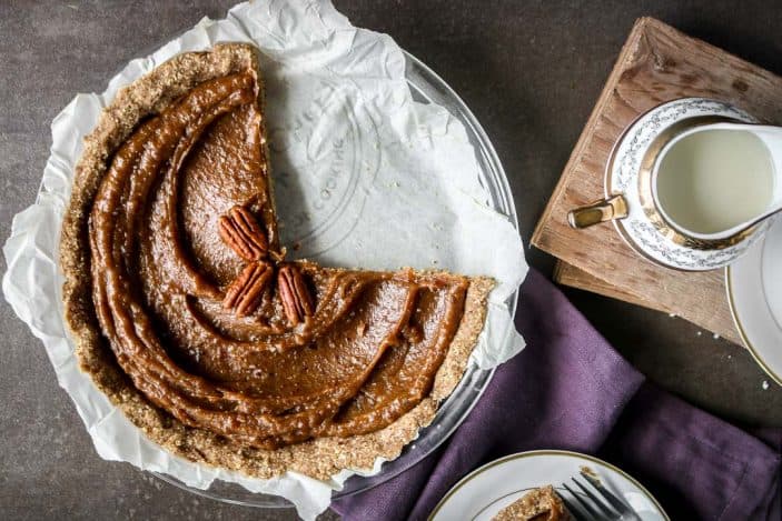 Easy Date Caramel Pecan Pie