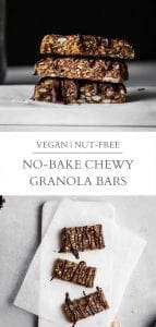 no-bake chewy granola bars pin