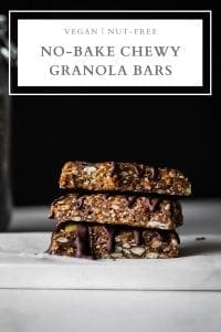 no-bake chewy granola bars pin
