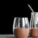 4-Ingredient Chocolate banana smoothie in a glass