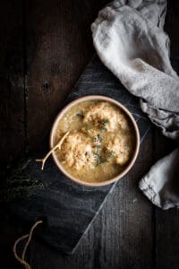 Creamy Mushroom and Dumpling Soup