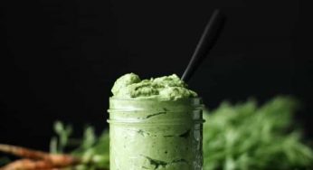 Creamy Carrot Top Avocado Sauce