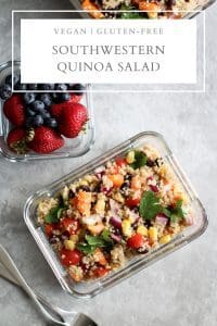 quick lunchbox southwestern quinoa salad pin
