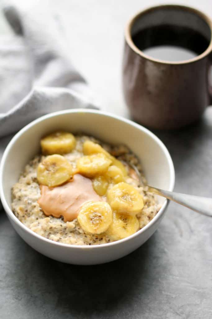 caramelized banana oatmeal