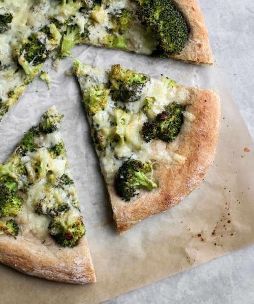 Whole Wheat Broccoli Cheddar Pizza