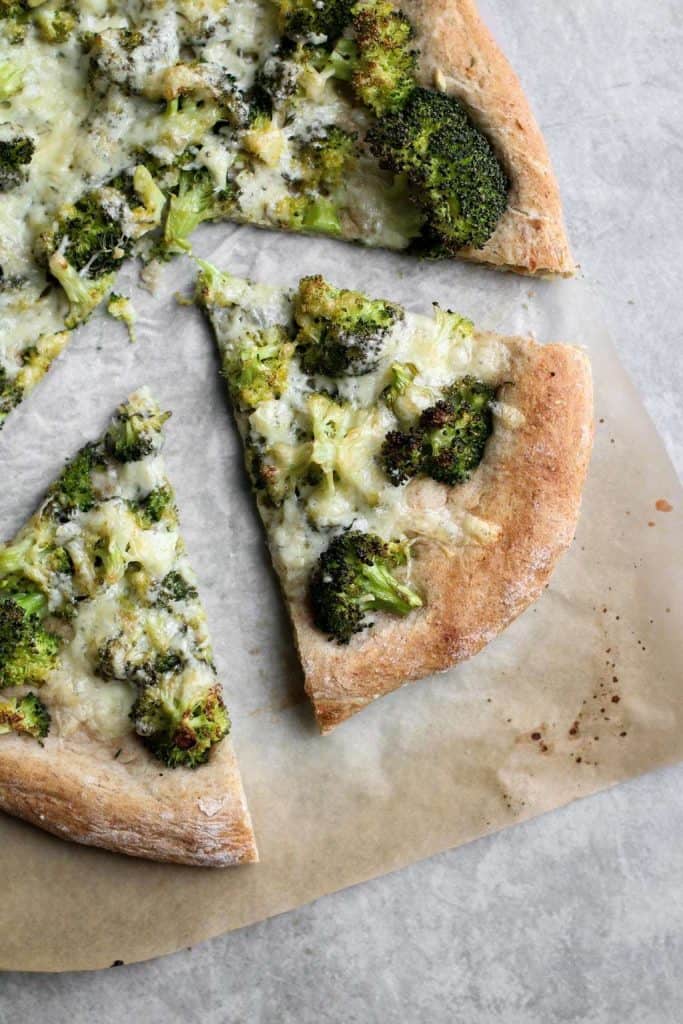 Whole Wheat Broccoli Cheddar Pizza