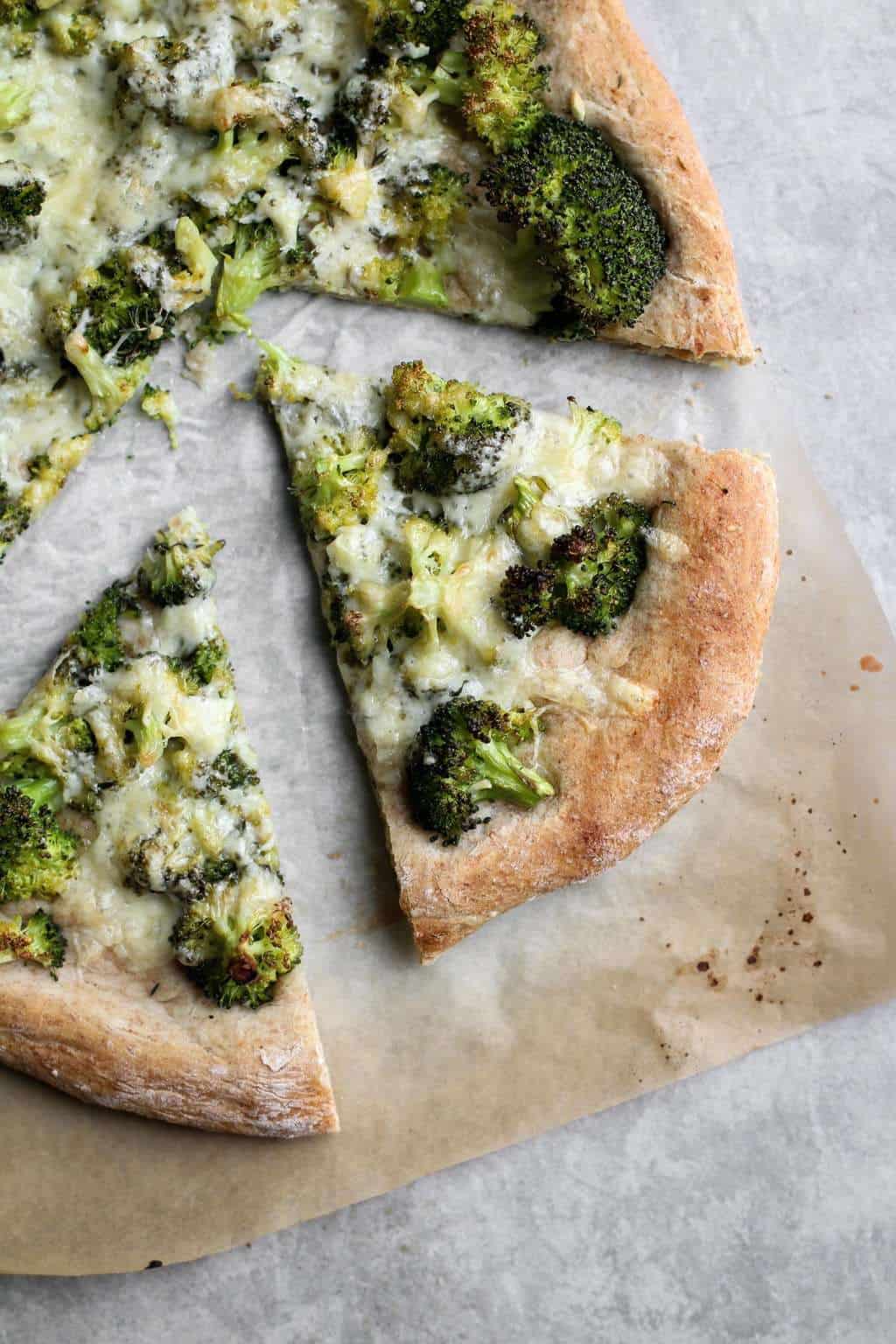 Whole Wheat Broccoli Cheddar Pizza
