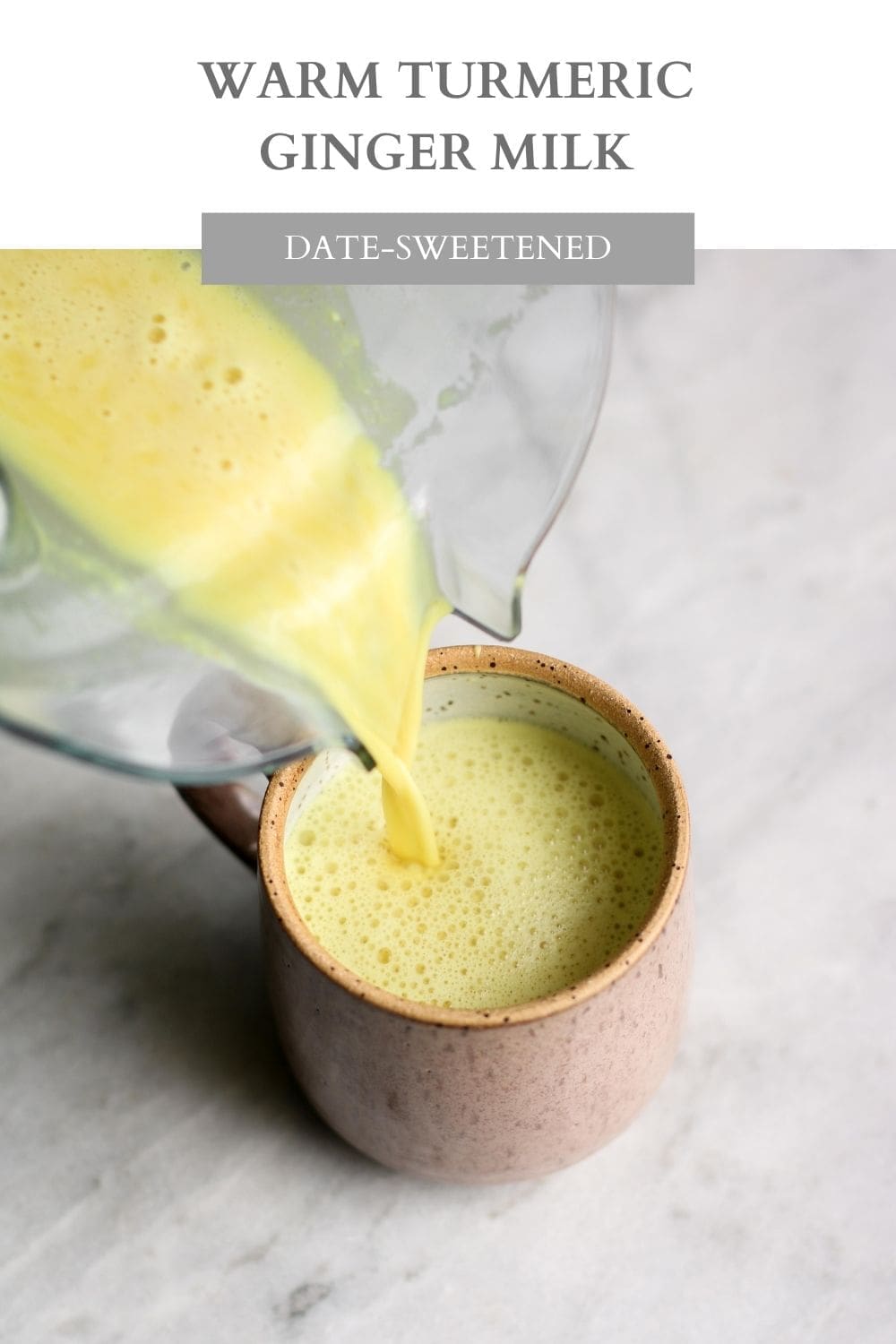 Warm Turmeric Ginger Milk Nourished