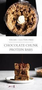 chocolate chunk protein bars pin