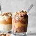 banana ice cream in glasses