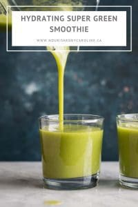 hydrating super green smoothie pin