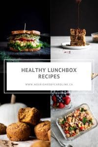 healthy lunchbox recipes pin