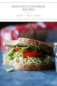 healthy lunchbox recipes pin