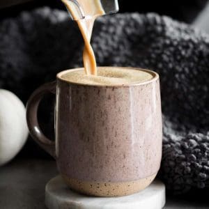 Pumpkin Spice Latte poured into mug