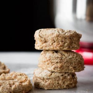 vegan biscuits stacked