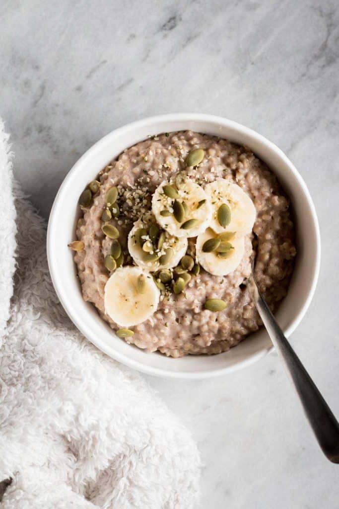 Steel-Cut Oats in a bowl