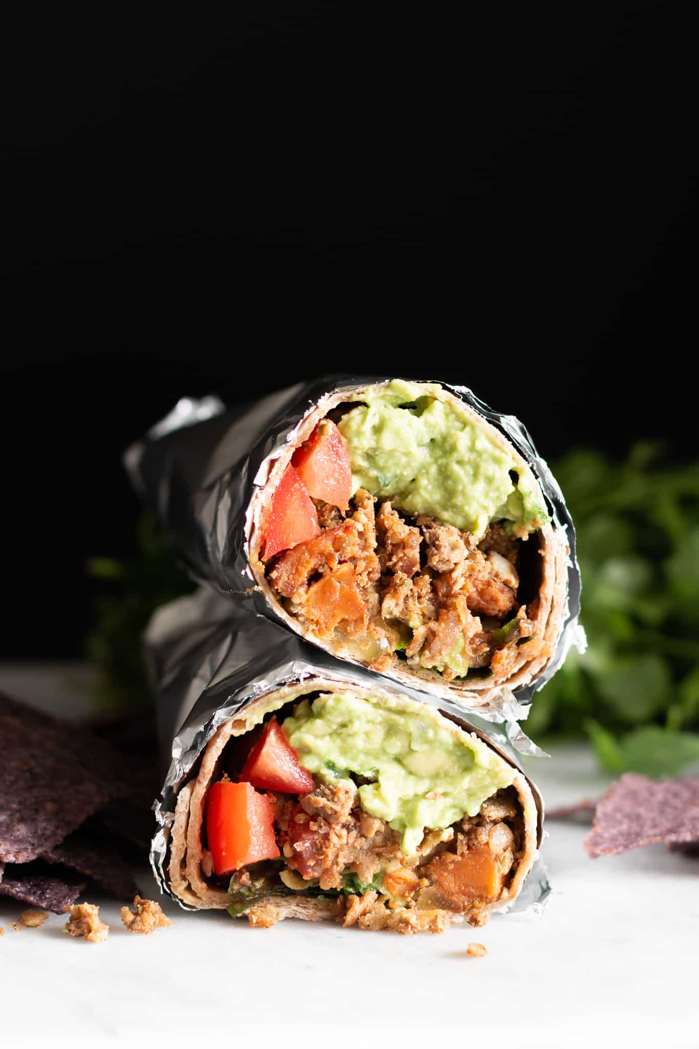 Loaded Lentil Burritos