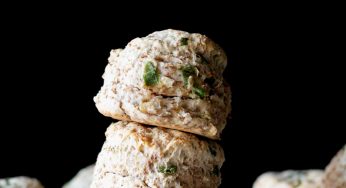 Savory Vegan Biscuits with Scallions
