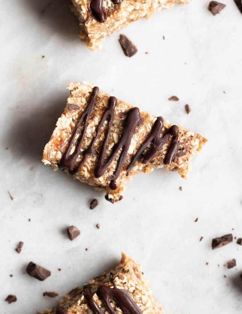 No-Bake Granola Bars from the top