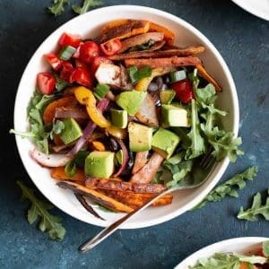Loaded Vegan Fajita Salad