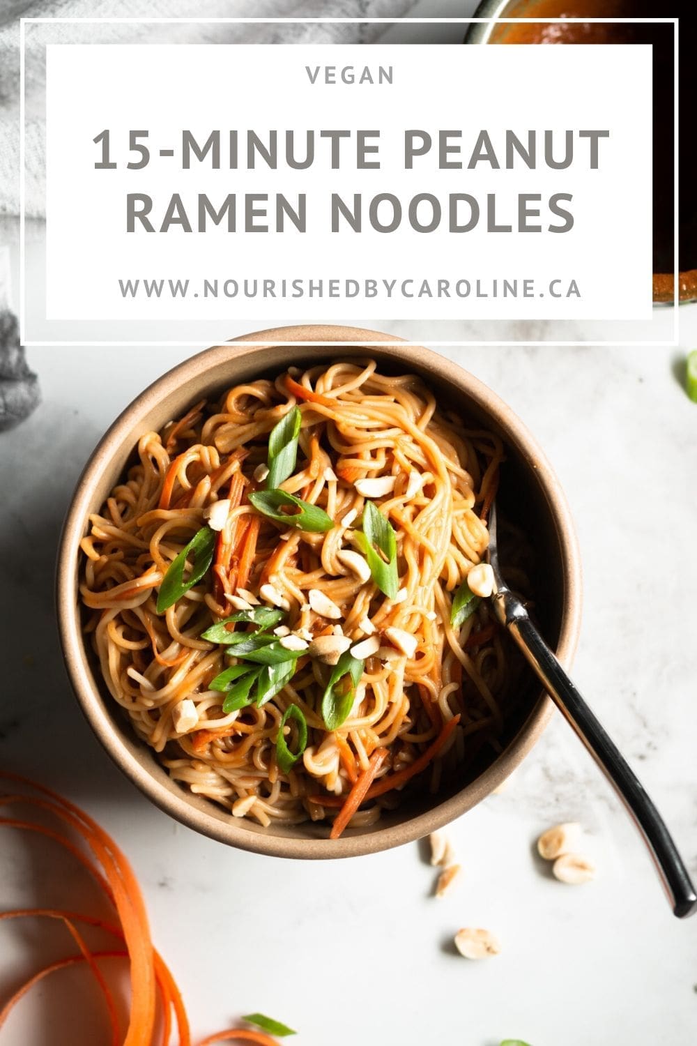 15Minute Peanut Ramen Noodles Nourished