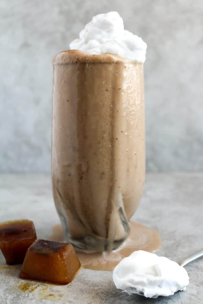 Healthy Caramel Frappuccino (vegan, refined sugar-free!) - Unsweetened Caroline-2