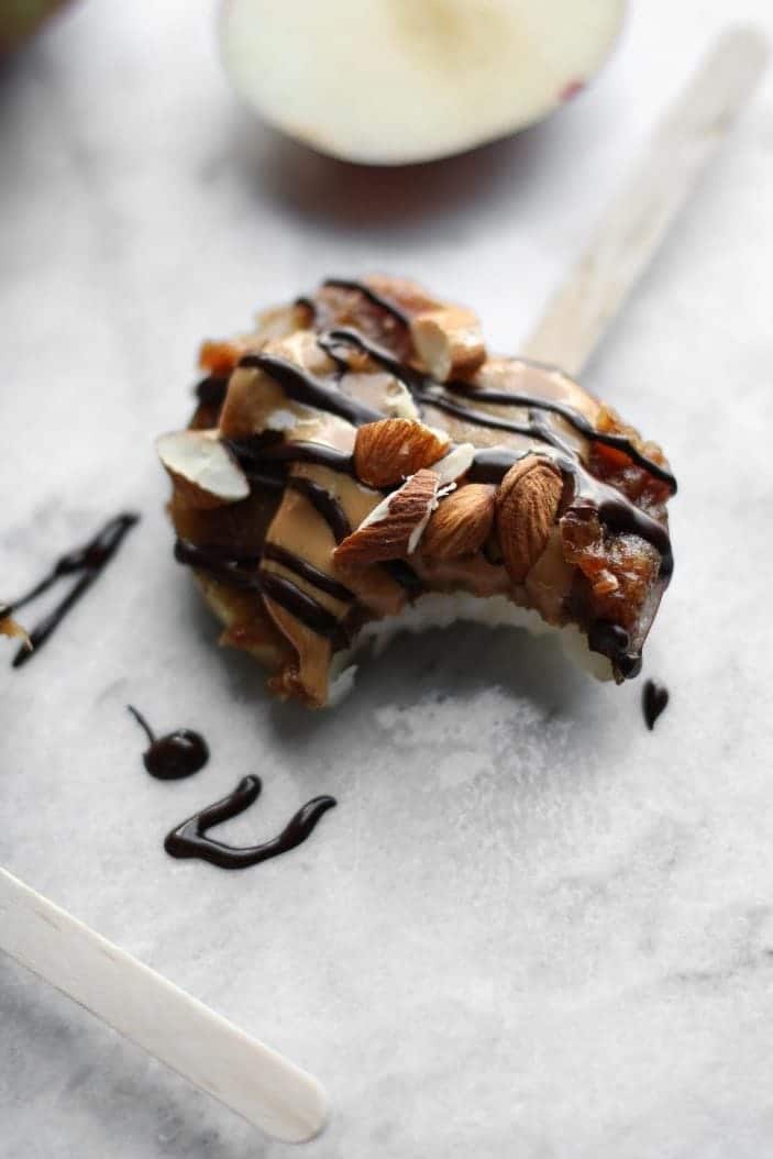 date caramel apple slices