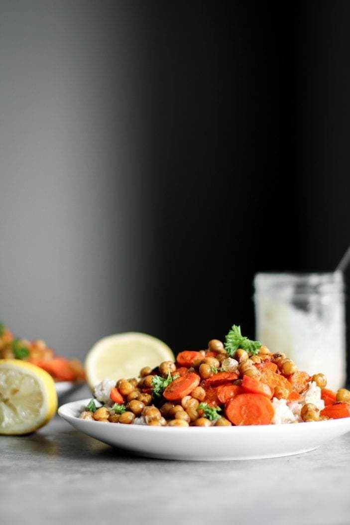 Roasted Carrot & Chickpea Buddha Bowl