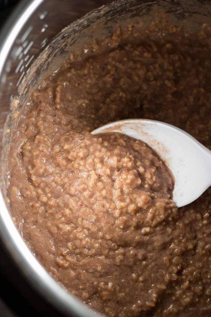 steel-cut oatmeal in an Instant Pot