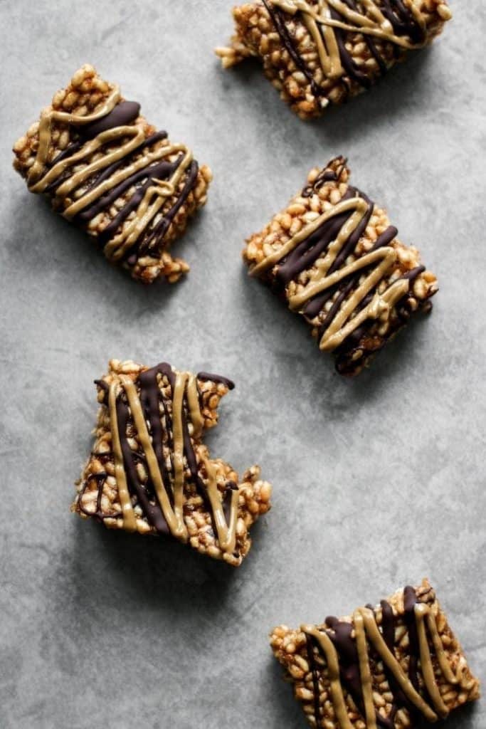rice crispy squares from the top