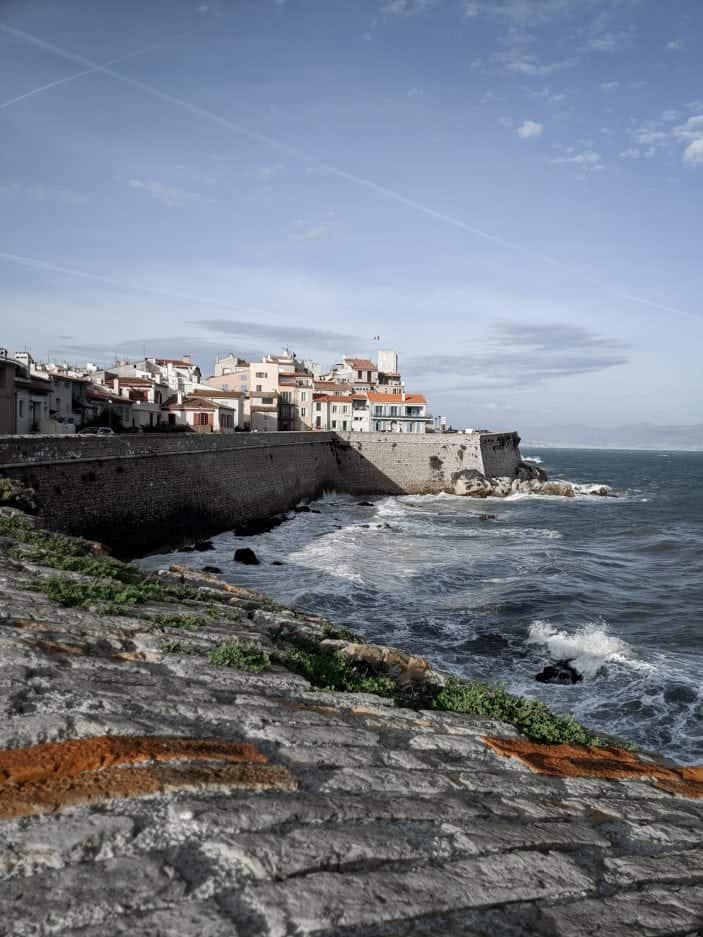 Southern France city near ocean