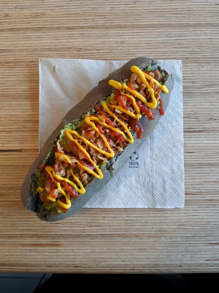 vegan hot dog