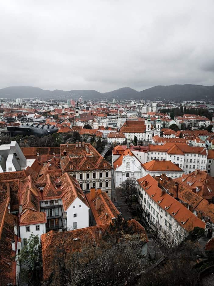 View of Graz - Backpacking in Europe