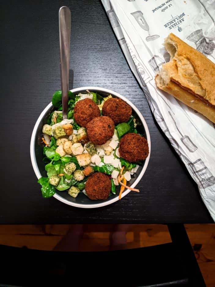 What We Ate in Europe - falafel salad