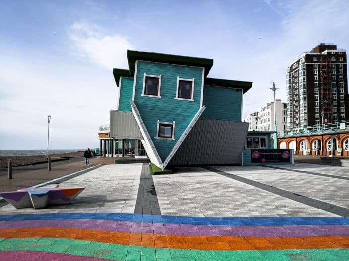 Upside down house in Brighton