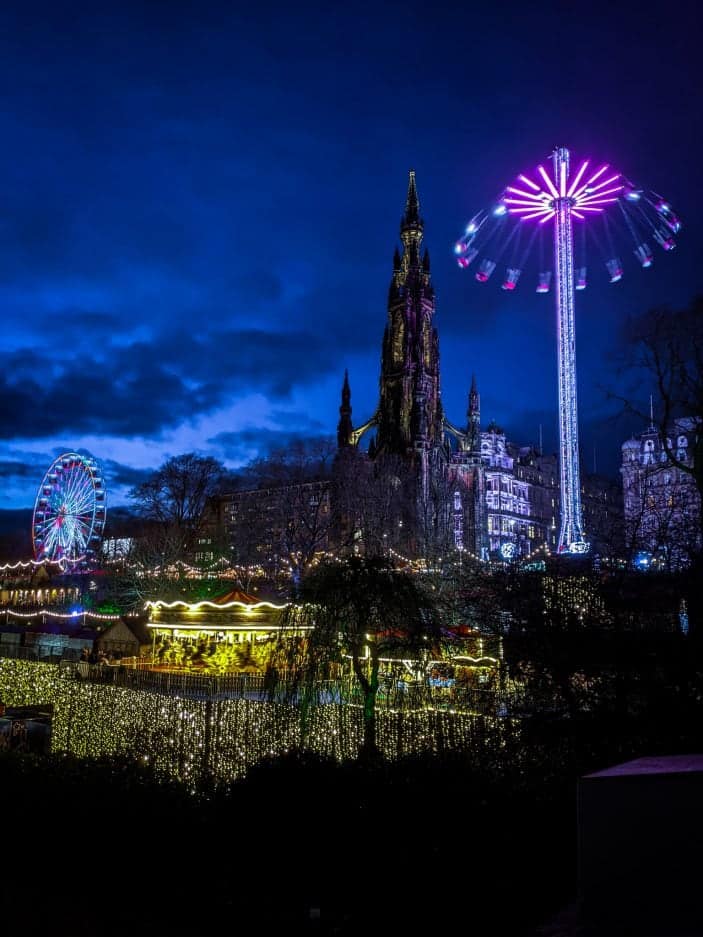 Edinburgh at night