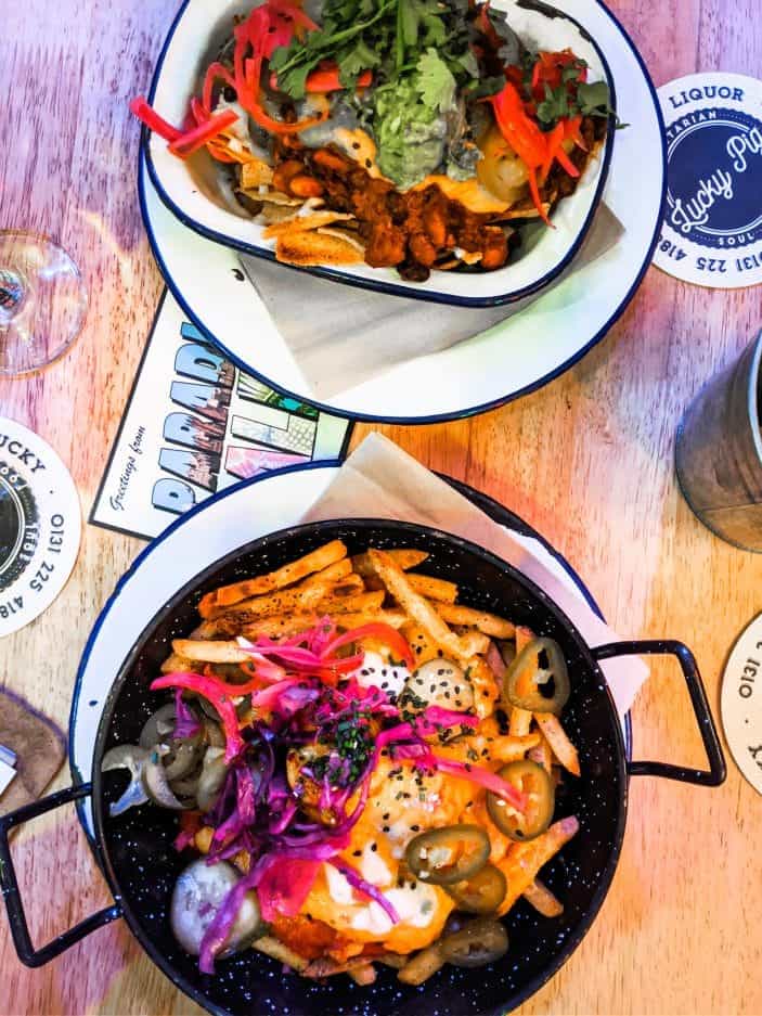 Loaded fries and nachos