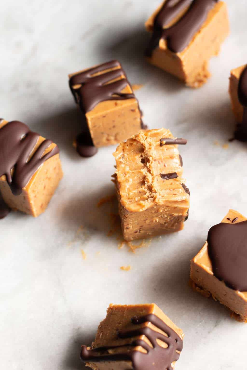 Sugar-Free Peanut Butter Freezer Fudge