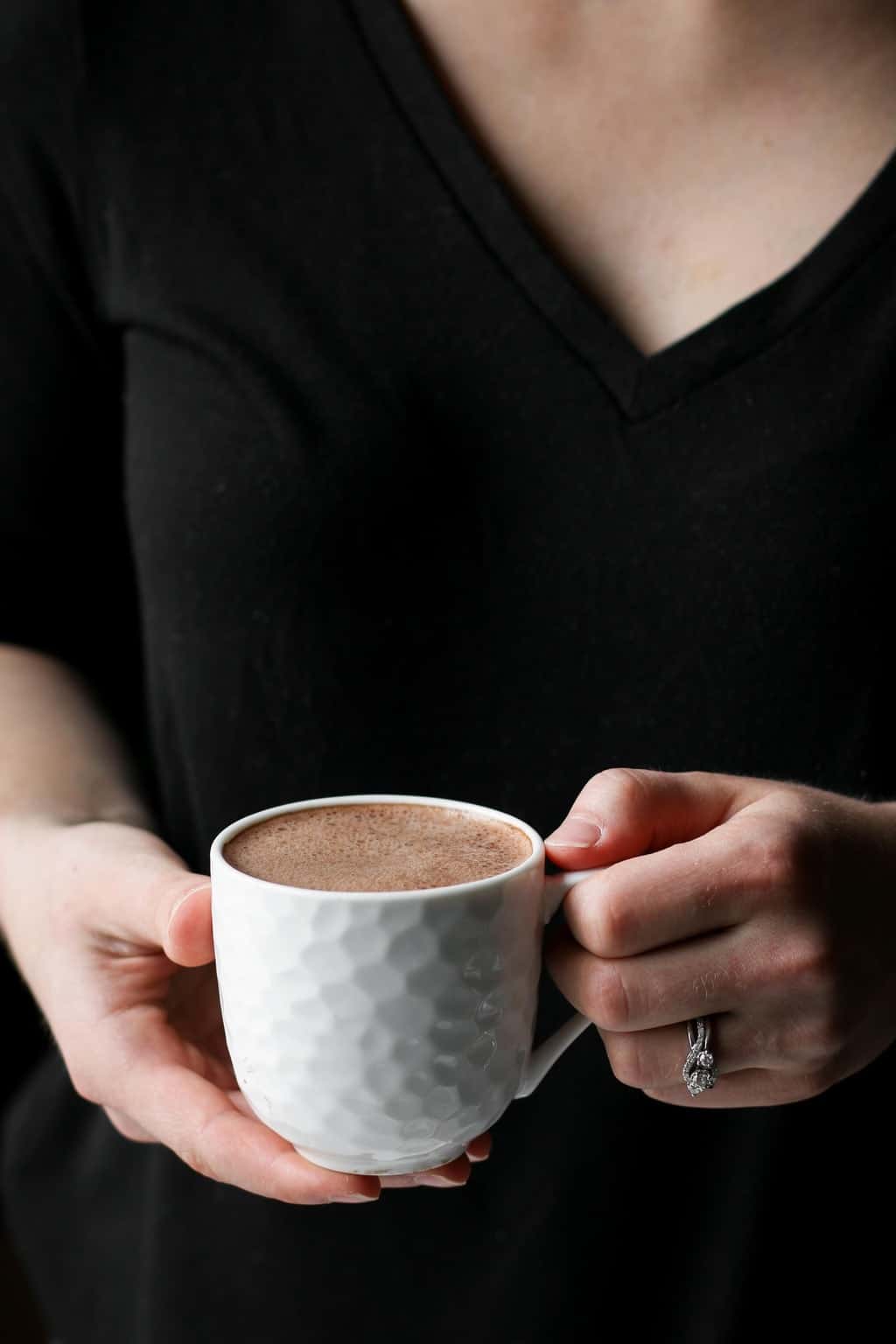 The Healthiest Peppermint Mocha Latte