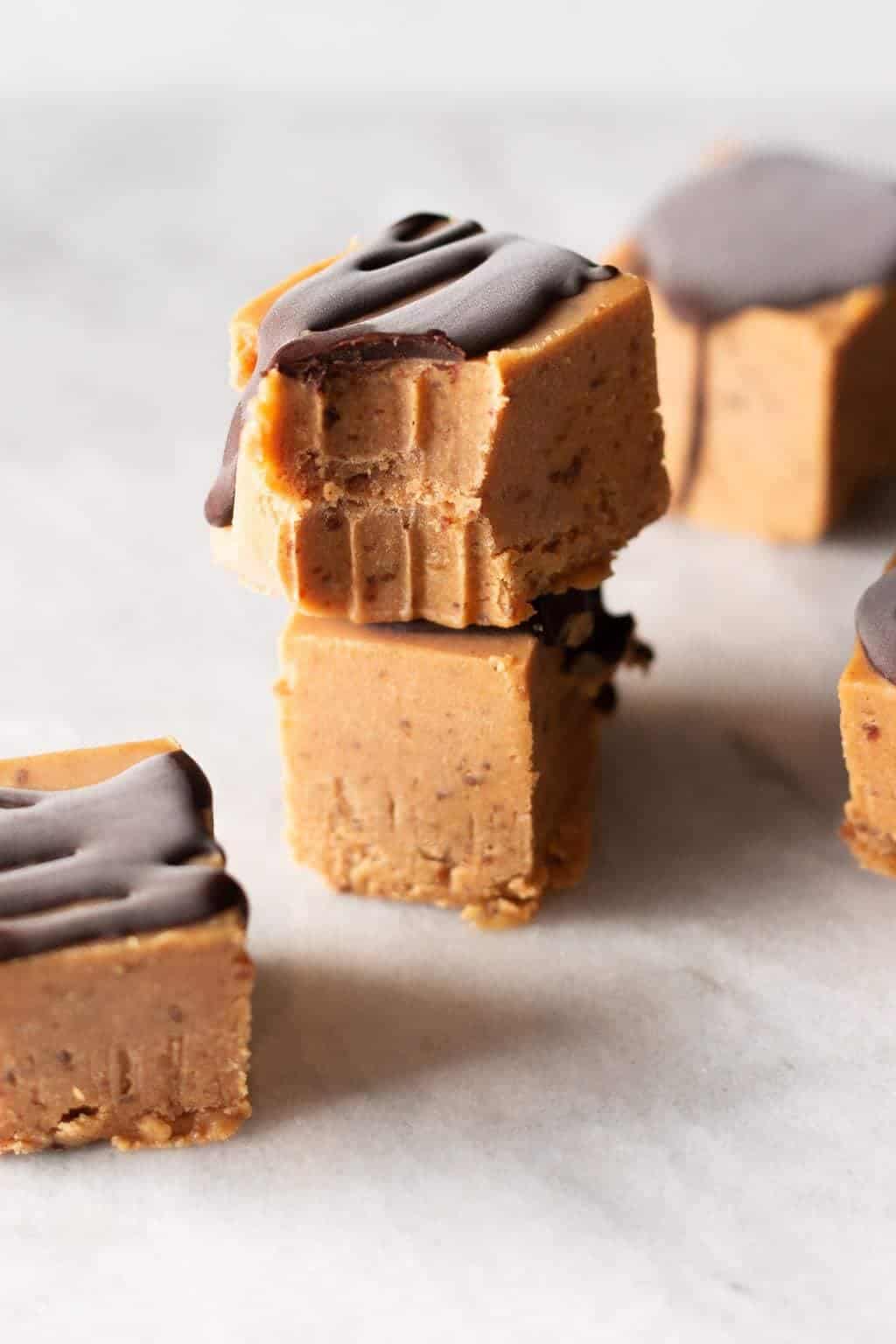 Sugar-Free Peanut Butter Freezer Fudge