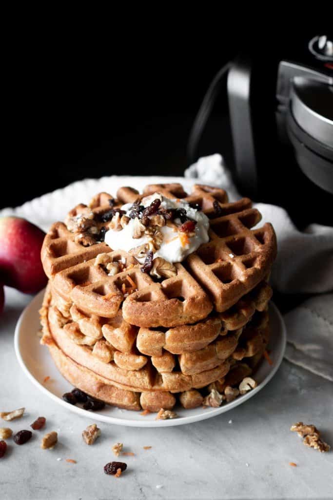 waffles in a stack