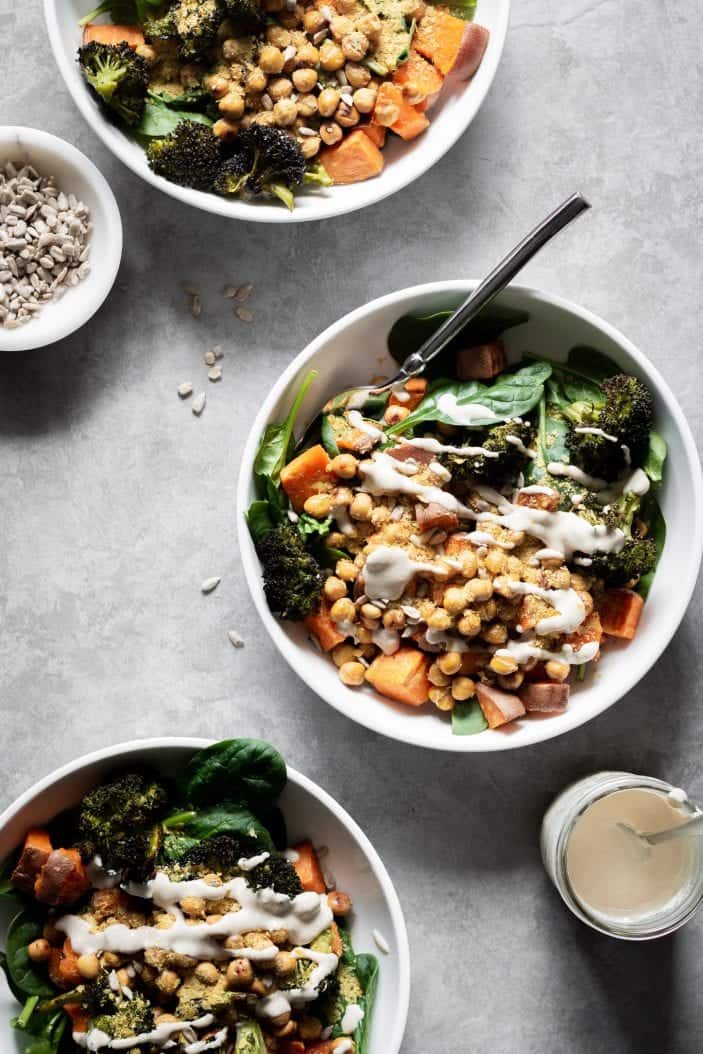 meal prep roasted buddha bowl