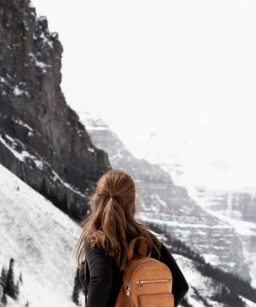 girl in the mountains
