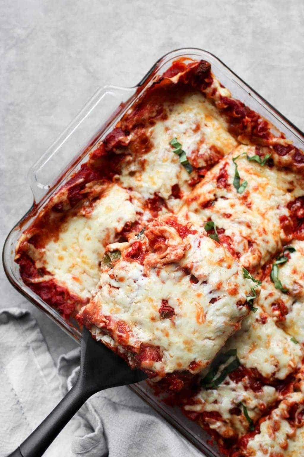 Lightened-Up Vegetarian Lasagna