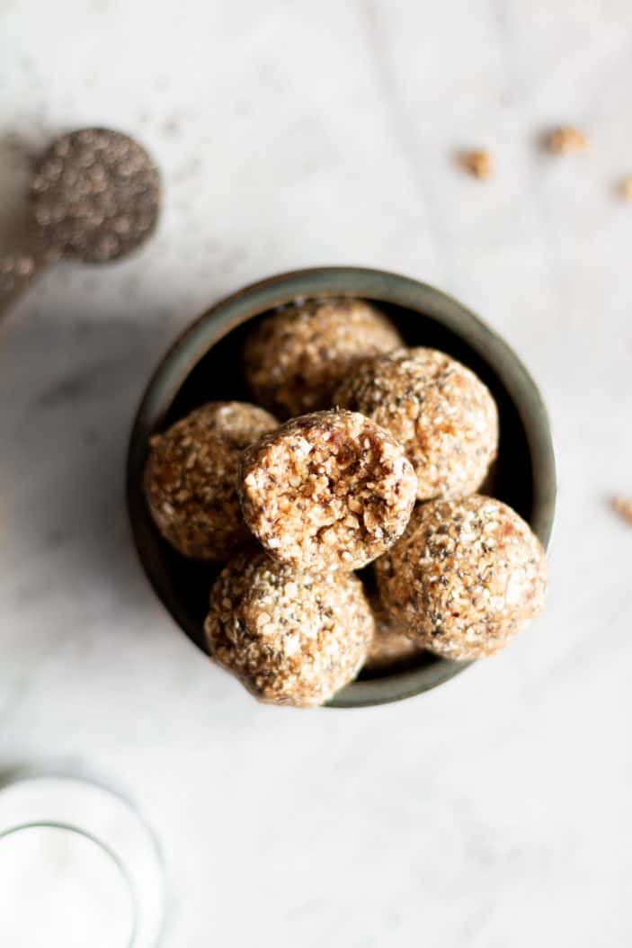 18 Easy Date-Sweetened Holiday Treats - caramel energy bites