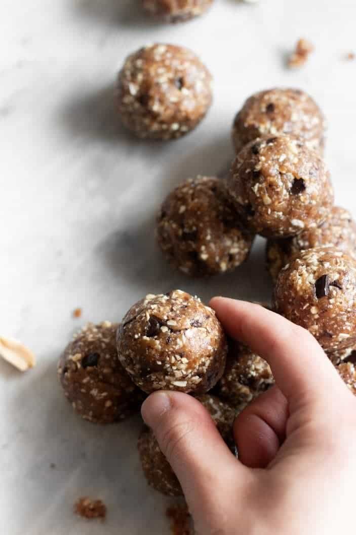 Peanut Butter Chocolate Chunk Energy Bites