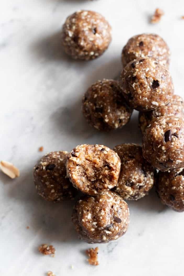 Peanut Butter Chocolate Chunk Energy Bites