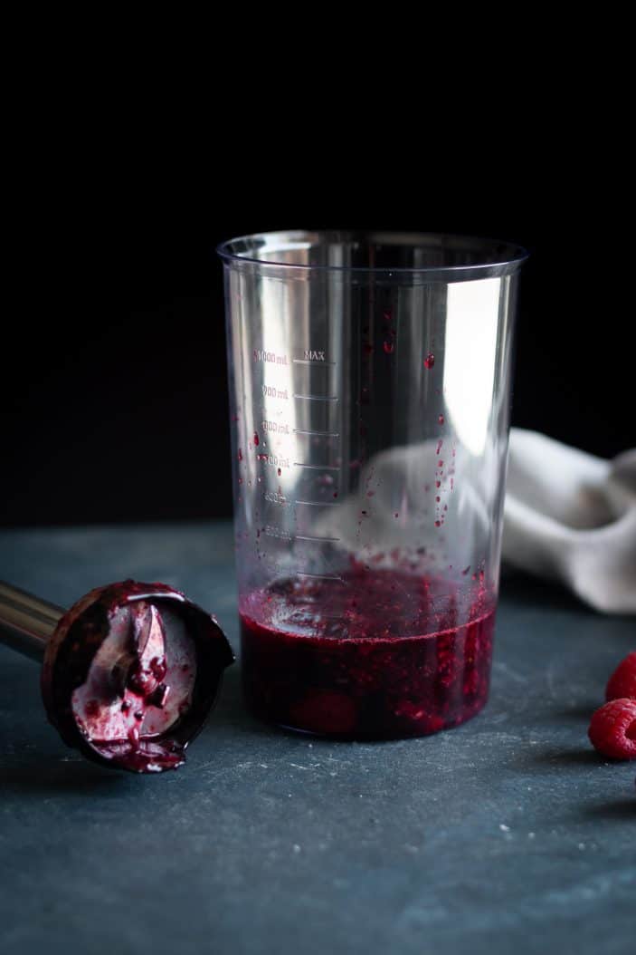 berry compote in a glass