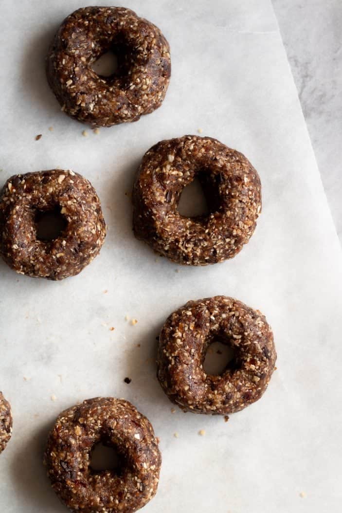 No-Bake Mocha Donuts without frosting