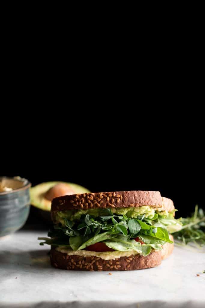 quick vegan meal ideas - sandwich